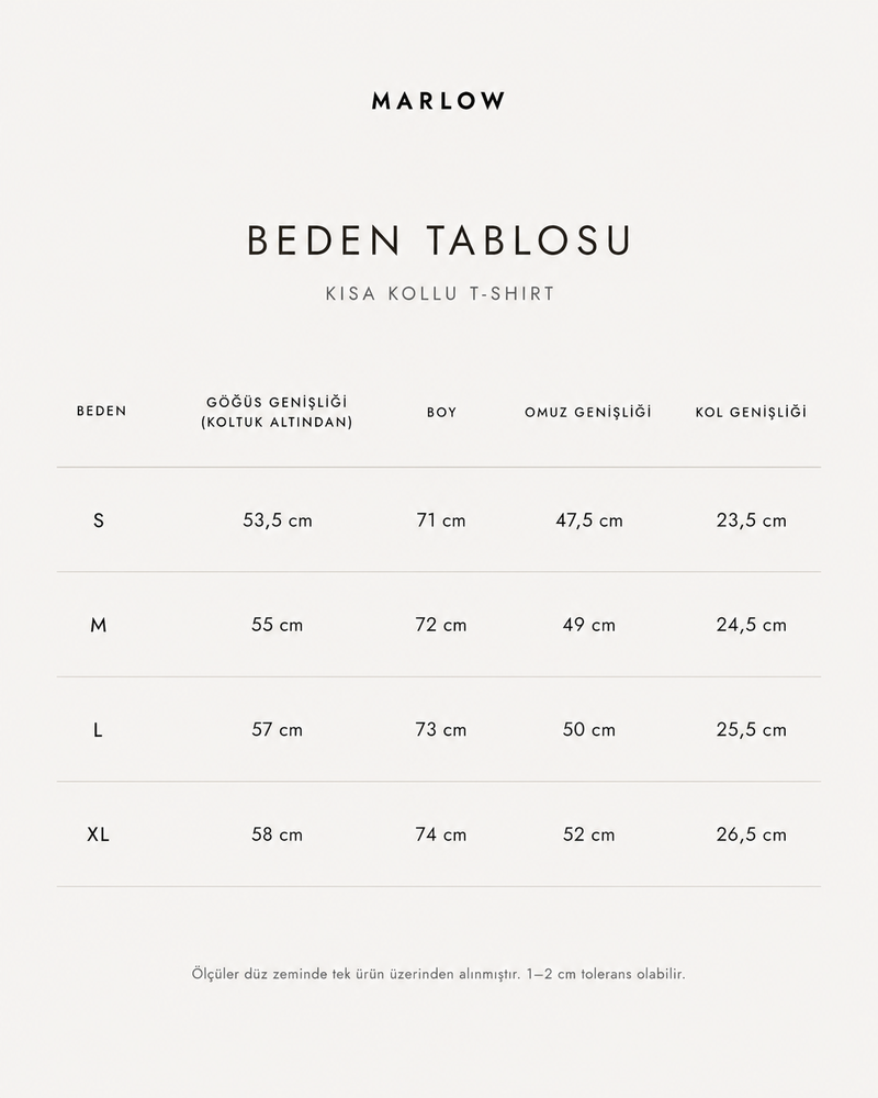 Beden Tablosu